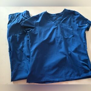 Med Couture Insight Royal Blue Scrub Set